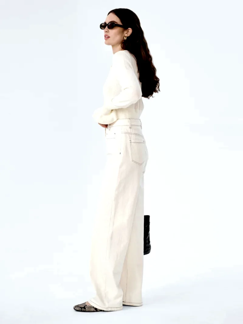 Orielle Jean in Ecru