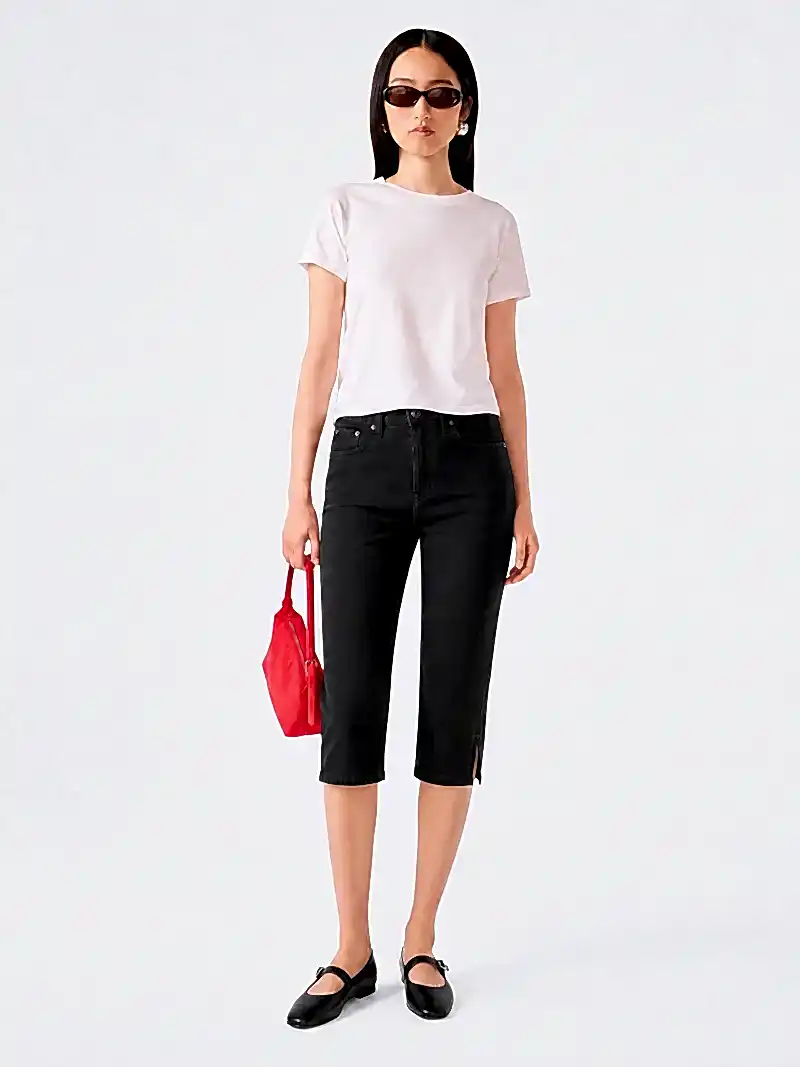 Rhone Capri Jean in Black