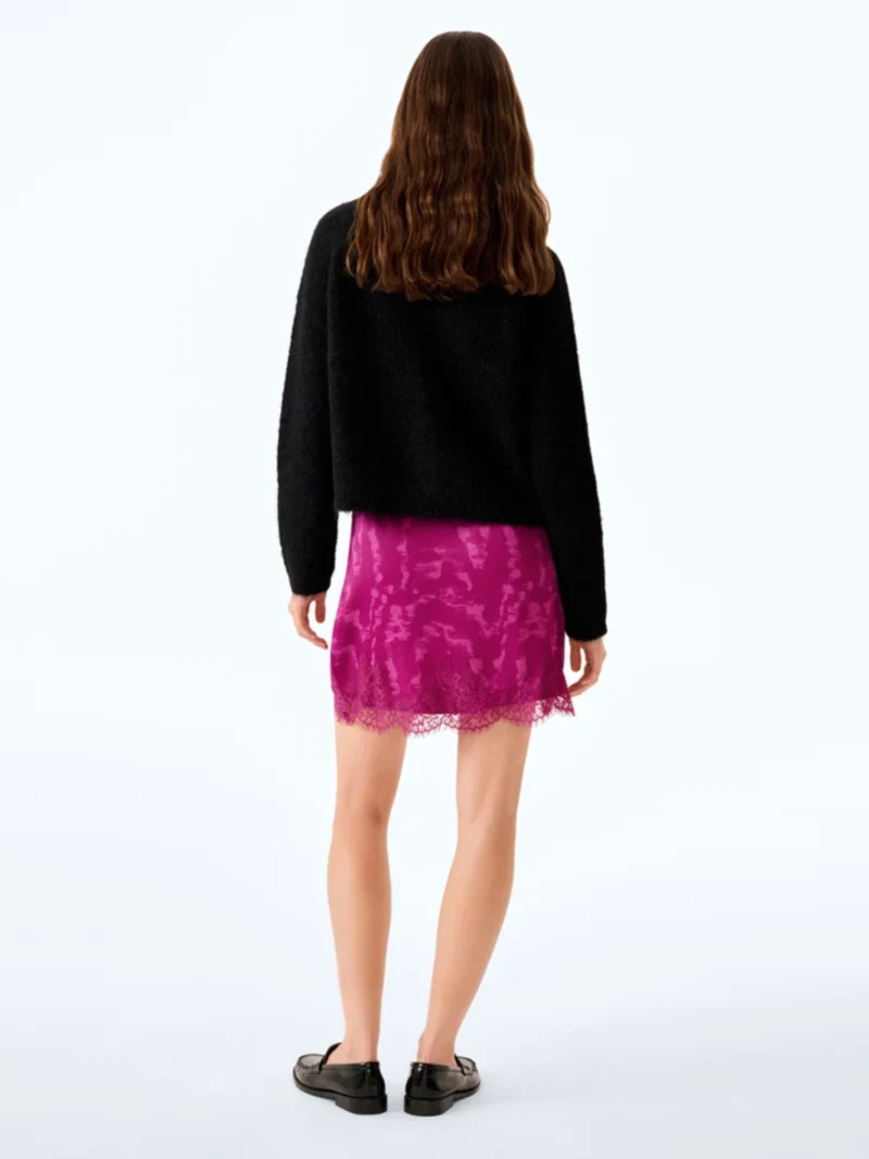 Rhya Skirt in Magenta Moire