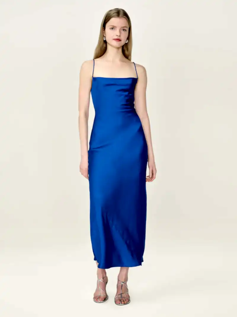 Riviera Dress in Cobalt