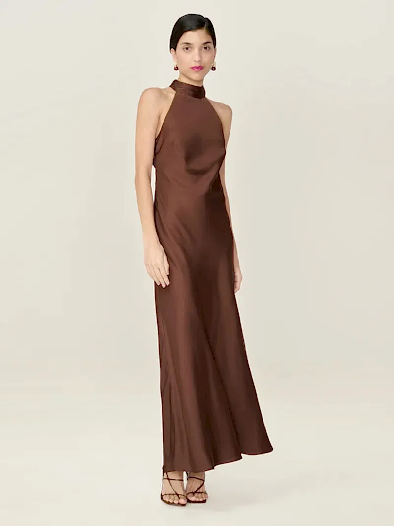 Seychelles Dress in Chocolate