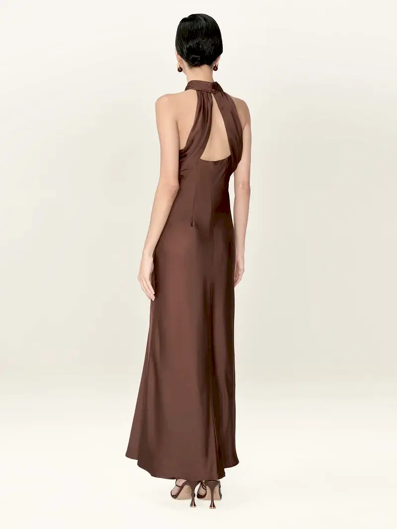 Seychelles Dress in Chocolate