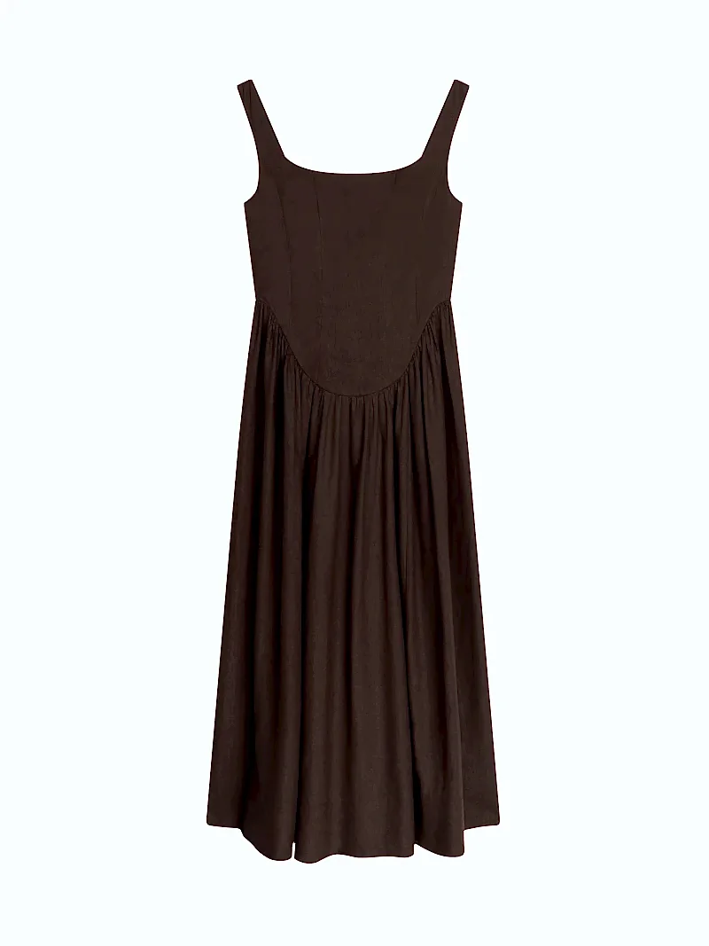 Suri Dress in Chocolate