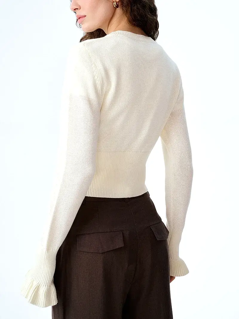 Sylvie Cardigan in White