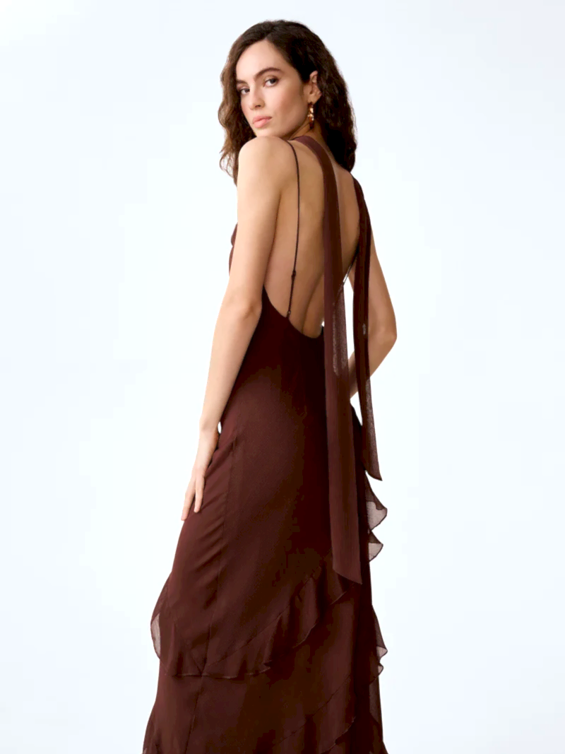Taylor Dress in Chocolate