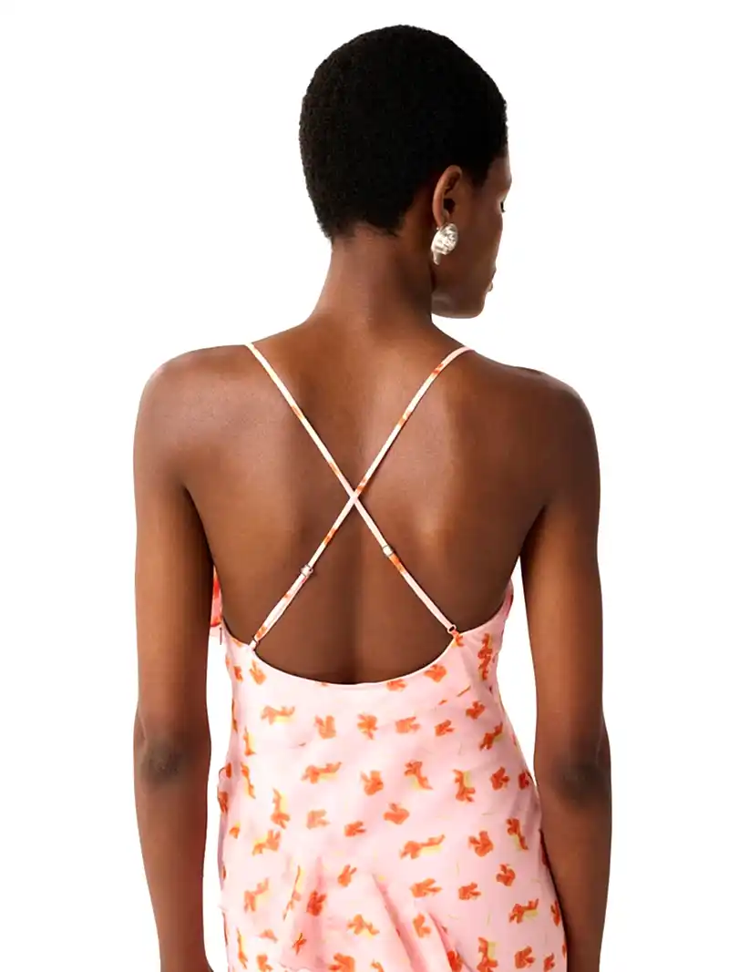 Thora Dress in Abstract Ditsy Floral