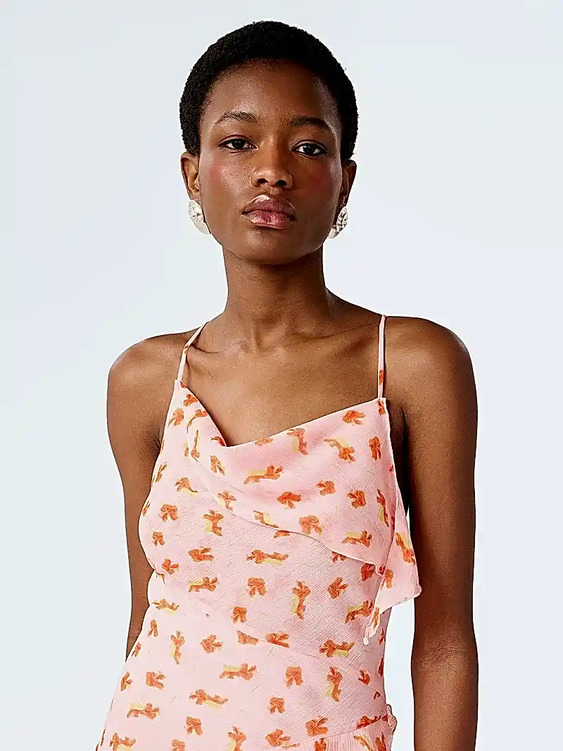 Thora Dress in Abstract Ditsy Floral