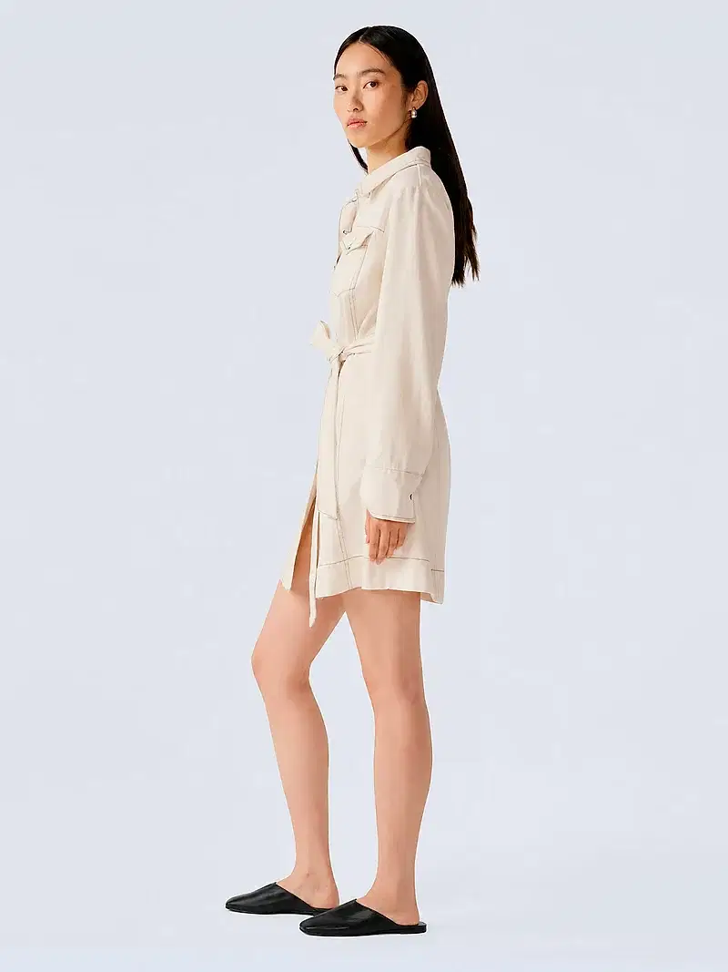 Vera Dress in Ecru