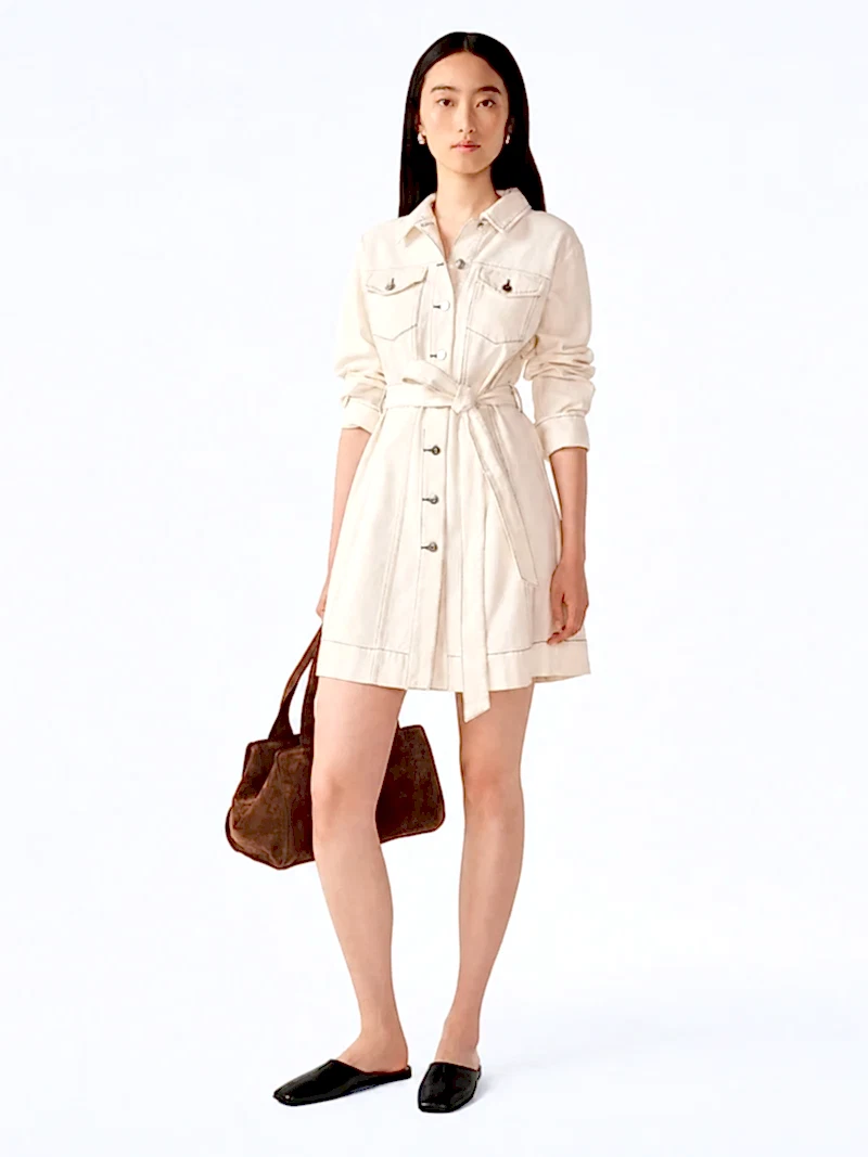 Vera Dress in Ecru