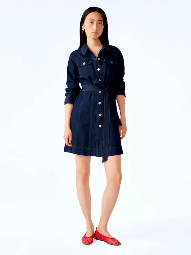 Vera Dress in Indigo