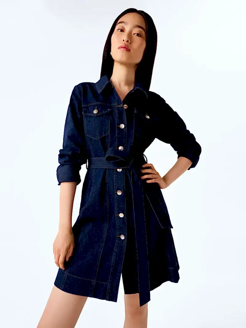 Vera Dress in Indigo